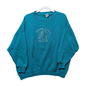 90s Best Friends Winnie the Pooh Crewneck Sweatshirt